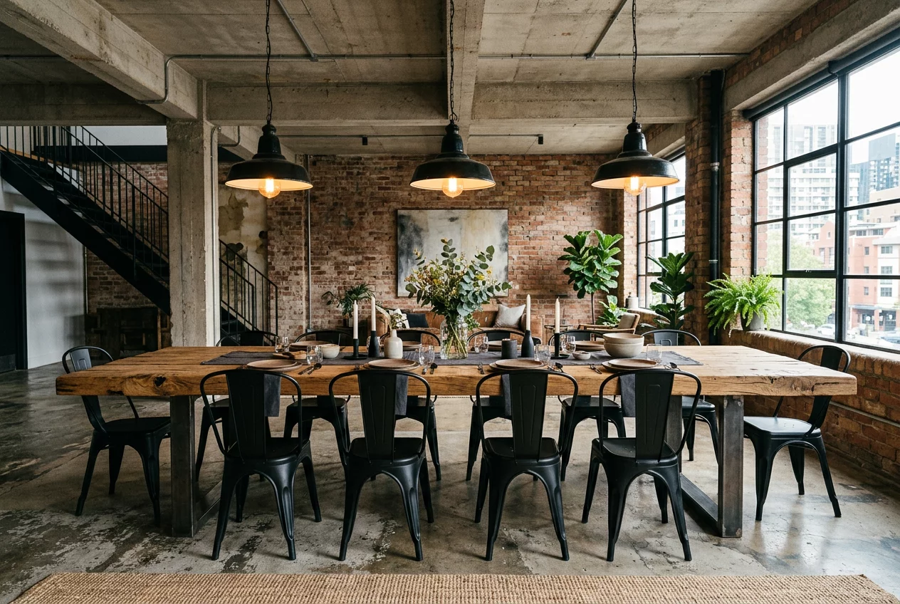 Industrial Dining Space